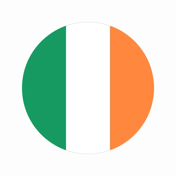 Ireland Flag Simple Illustration Independence Day Election — Stock Vector