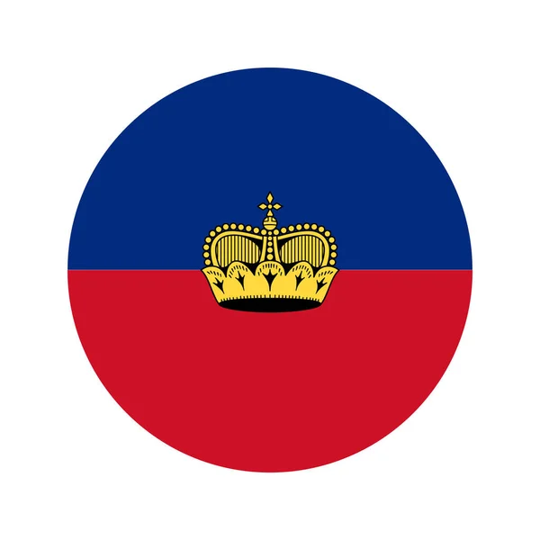 Bandeira Liechtenstein Ilustração Simples Para Dia Independência Eleição — Vetor de Stock
