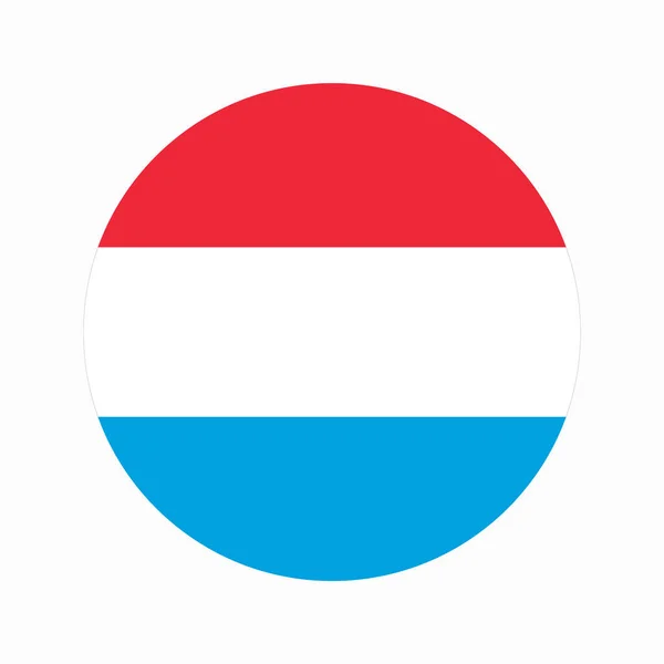 Bandeira Luxemburgo Ilustração Simples Para Dia Independência Eleição — Vetor de Stock