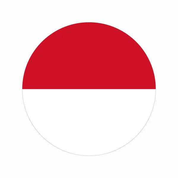 Monaco Vlag Eenvoudige Illustratie Voor Onafhankelijkheid Dag Verkiezing — Stockvector