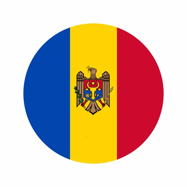 Drapeau Moldavie Illustration Simple Pour Jour Indépendance Élection — Image vectorielle