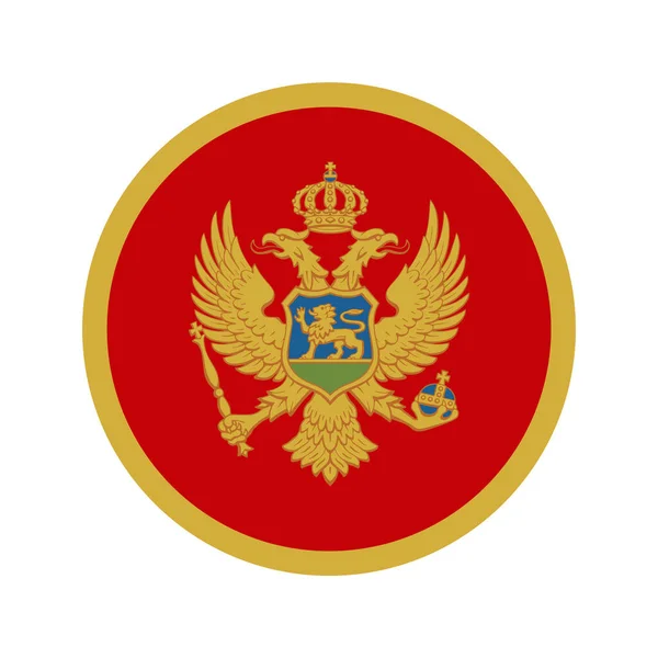 Montenegró Zászló Egyszerű Illusztráció Függetlenség Napja Vagy Választás — Stock Vector