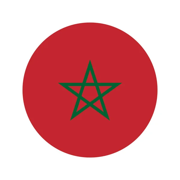 Marokko Flagge Einfache Illustration Für Unabhängigkeitstag Oder Wahlen — Stockvektor
