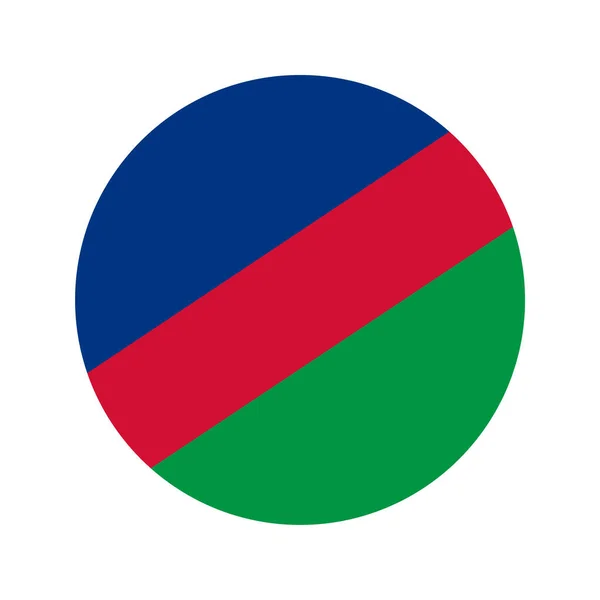 Namibia Flaga Prosta Ilustracja Dzień Niepodległości Lub Wyborów — Wektor stockowy