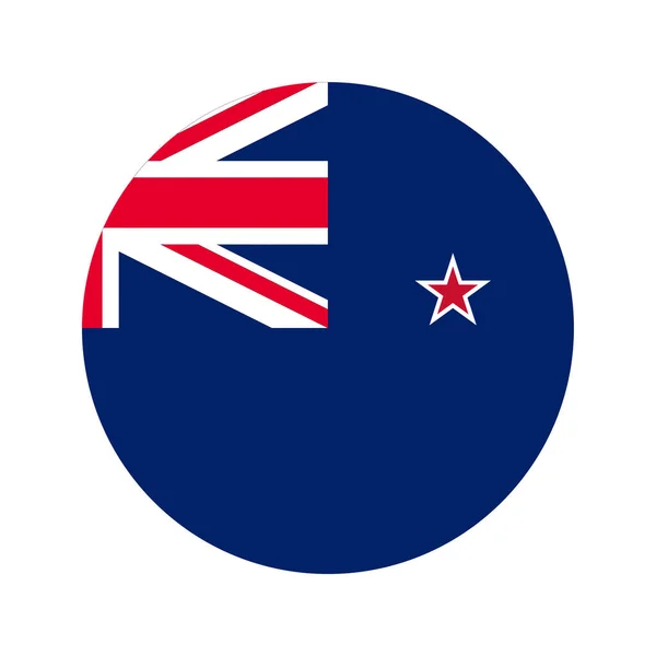 Nový Zéland Vlajka Jednoduchá Ilustrace Pro Den Nezávislosti Nebo Volby — Stockový vektor