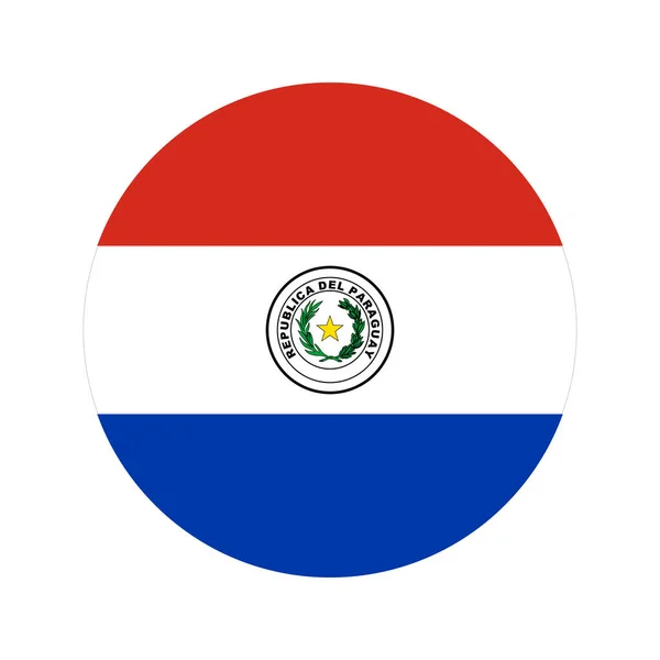 Bandera Paraguay Ilustración Simple Para Día Independencia Las Elecciones — Archivo Imágenes Vectoriales