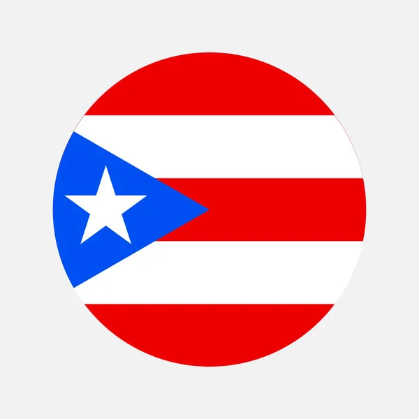 Bandera Puerto Rico Ilustración Sencilla Para Día Independencia Elección — Archivo Imágenes Vectoriales