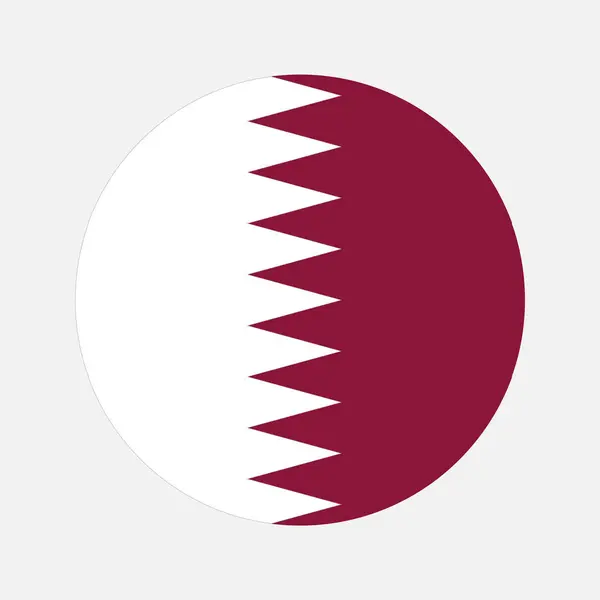 Bandeira Qatar Ilustração Simples Para Dia Independência Eleição — Vetor de Stock