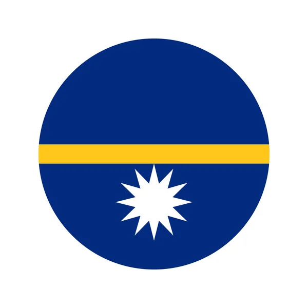 Флаг Республики Науру Простая Иллюстрация Дню Независимости Выборам — стоковый вектор