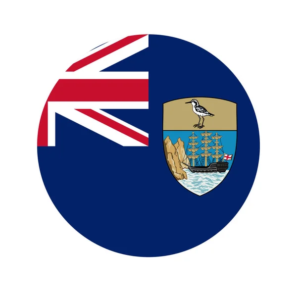 Saint Helena Vlag Eenvoudige Illustratie Voor Onafhankelijkheid Dag Verkiezing — Stockvector