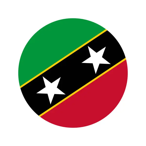 Saint Kitts Nevis Zászló Egyszerű Illusztráció Függetlenség Napja Vagy Választás — Stock Vector