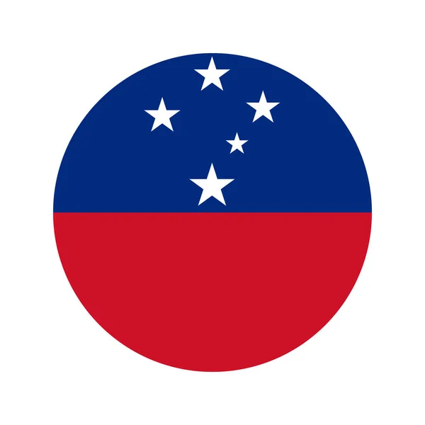 Bandera Samoa Ilustración Simple Para Día Independencia Las Elecciones — Archivo Imágenes Vectoriales