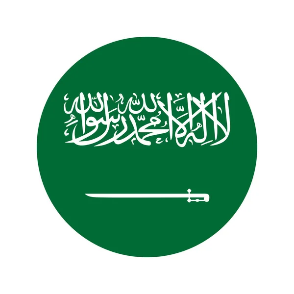 Szaúd Arábia Zászló Egyszerű Illusztráció Függetlenség Napja Vagy Választás — Stock Vector