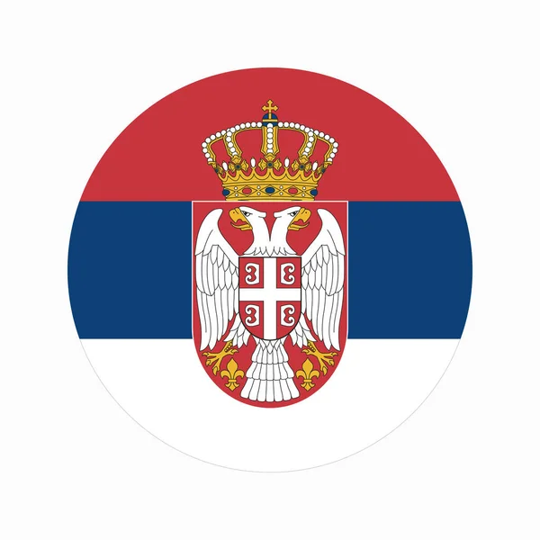 Απλή Απεικόνιση Της Σημαίας Της Σερβίας Για Ημέρα Ανεξαρτησίας Εκλογές — Διανυσματικό Αρχείο