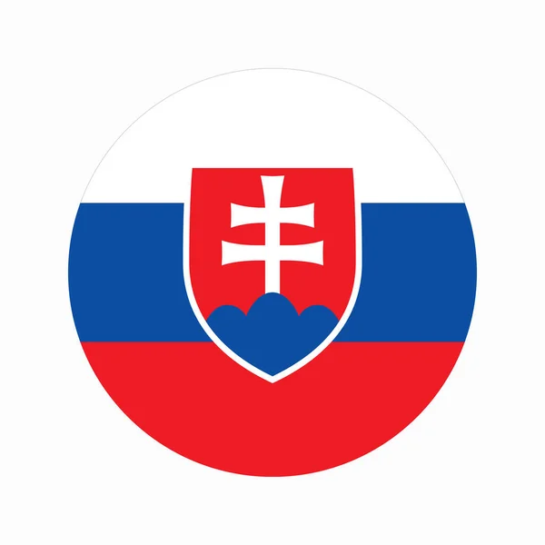 Słowacja Flaga Prosta Ilustracja Dzień Niepodległości Lub Wyborów — Wektor stockowy