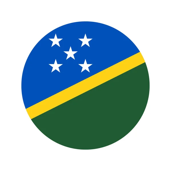 ソロモン諸島は独立記念日や選挙のための簡単なイラストをフラグ — ストックベクタ