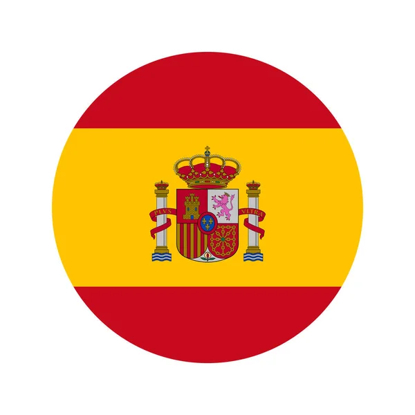 Espagne Drapeau Illustration Simple Pour Jour Indépendance Élection — Image vectorielle