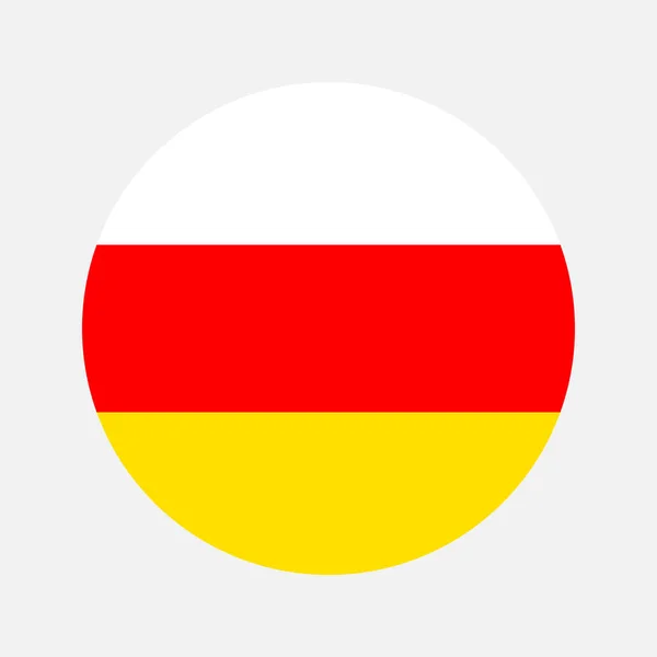 Bendera Ossetia Selatan Ilustrasi Sederhana Untuk Hari Kemerdekaan Atau Pemilihan - Stok Vektor