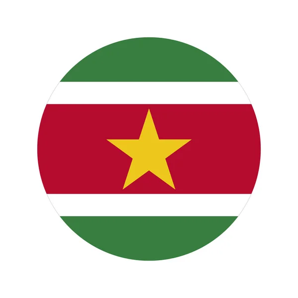 Surinaamse Vlag Eenvoudige Illustratie Voor Onafhankelijkheidsdag Verkiezing — Stockvector