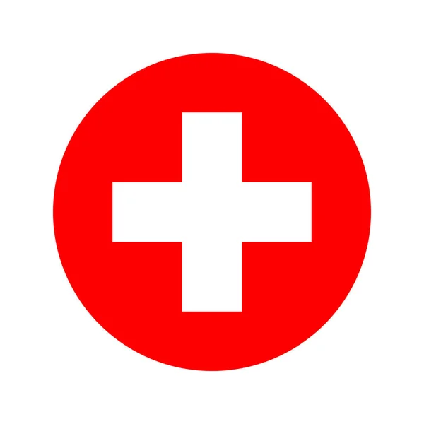 Svájc Zászló Egyszerű Illusztráció Függetlenség Napja Vagy Választás — Stock Vector