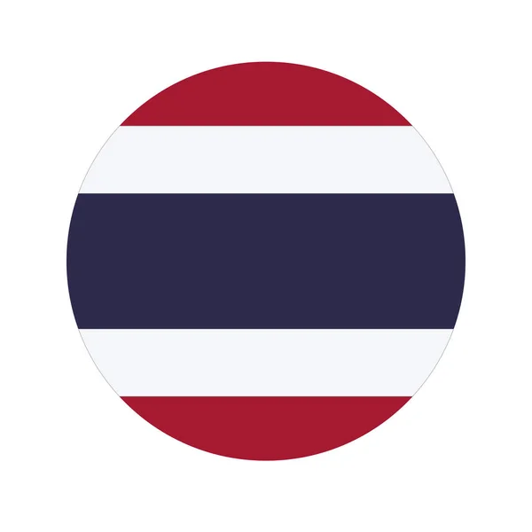 Bandeira Tailândia Ilustração Simples Para Dia Independência Eleição — Vetor de Stock