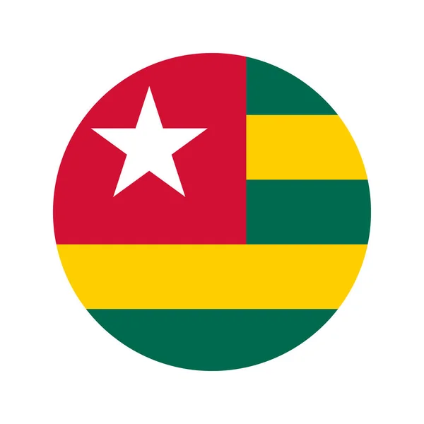 Bandeira Togo Ilustração Simples Para Dia Independência Eleição — Vetor de Stock
