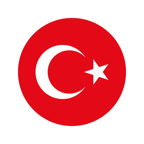 土耳其国旗是独立日或选举的简单例证 — 图库矢量图片