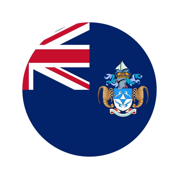Tristan Cunha Σημαία Απλή Απεικόνιση Για Την Ημέρα Ανεξαρτησίας Τις — Διανυσματικό Αρχείο