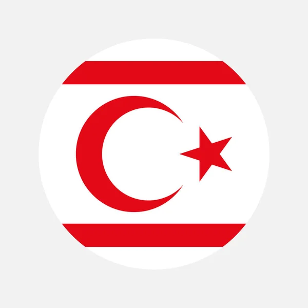 Turkish Republic Northern Cyprus Flag Simple Illustration Independence Day Election — Stock Vector