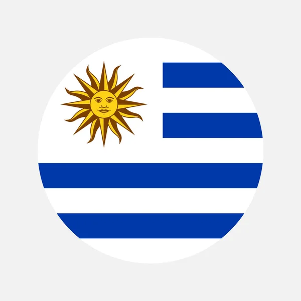 Σημαία Ουρουγουάης Απλή Απεικόνιση Για Την Ημέρα Ανεξαρτησίας Τις Εκλογές — Διανυσματικό Αρχείο