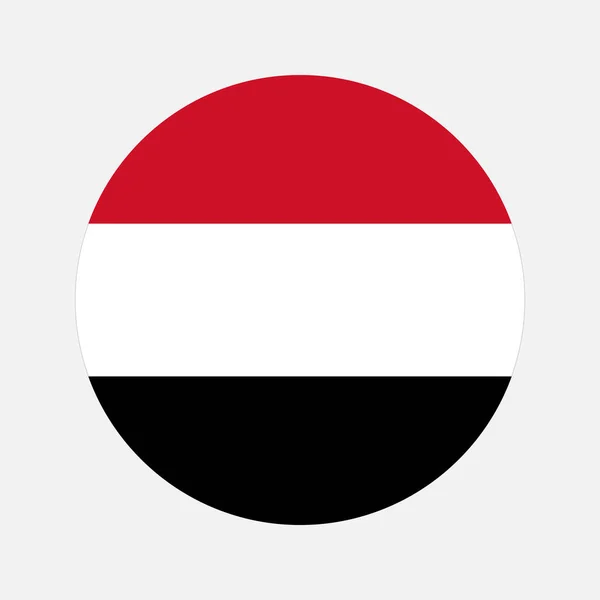 Drapeau Yémen Illustration Simple Pour Jour Indépendance Élection — Image vectorielle