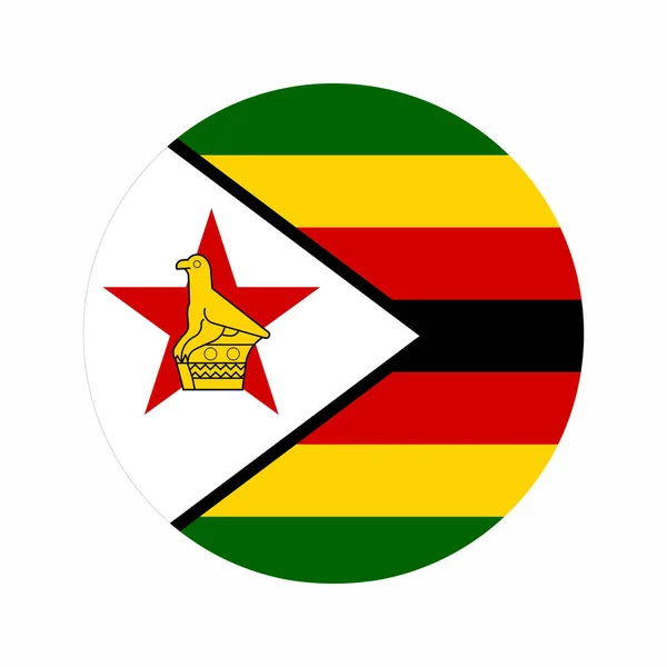 Zimbabwská Vlajka Jednoduchá Ilustrace Pro Den Nezávislosti Nebo Volby — Stockový vektor