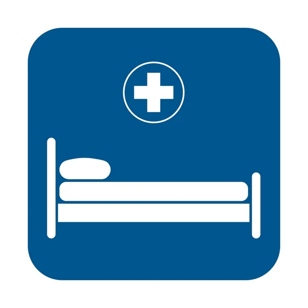 Krankenhausbett Mit Medizinischen Geräten Intensivpflege Reanimation — Stockvektor