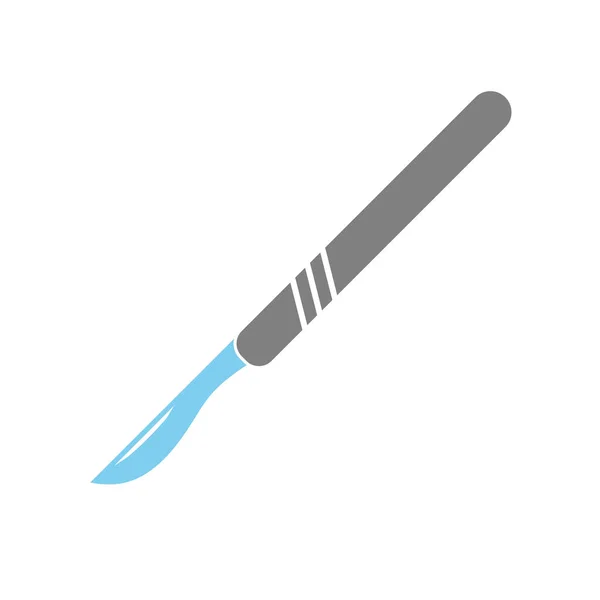 Medical Scalpel Icon Hospital Surgery Knife Sign Illustration — Stock Vector
