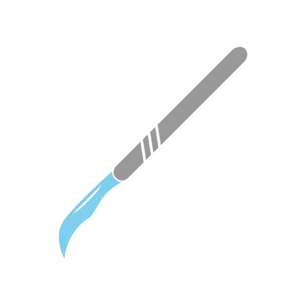 Medical Scalpel Icon Hospital Surgery Knife Sign Illustration — Stock Vector