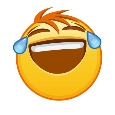 Yüzünde sevinç gözyaşları vardı. Büyük, sarı bir gülümseme ve saçları vardı.