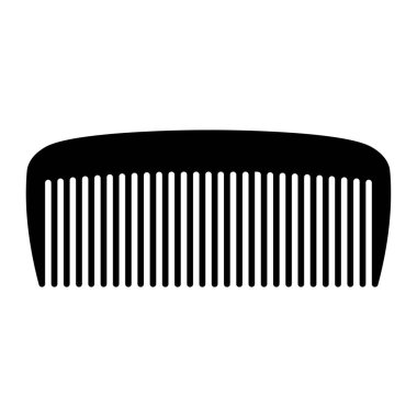 Modern tarzda bir kuaför ya da berber dükkanı için saç tarağı simgesi