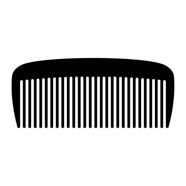 Hair comb icon for a beauty salon or barbershop in modern style