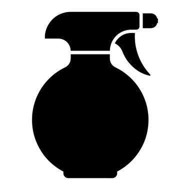 Modern tarzda bir güzellik salonu veya berber dükkanı için nemlendirici ya da sprey ikonu