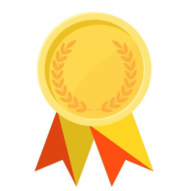 Spor için Bhutan bayraklı altın madalya illüstrasyonları