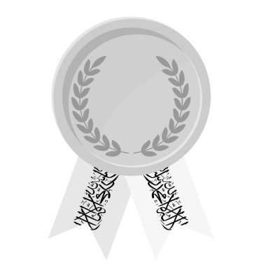 Afganistan bayrak kurdeleleriyle gümüş madalya kazanmanın basit bir gösterimi