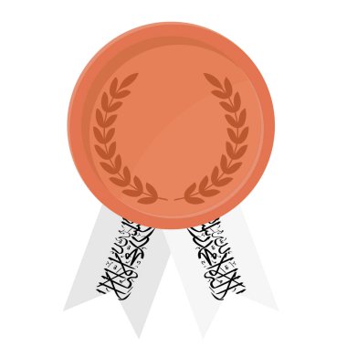 Afganistan bayrak kurdeleleriyle bronz madalya kazanmanın basit bir gösterimi