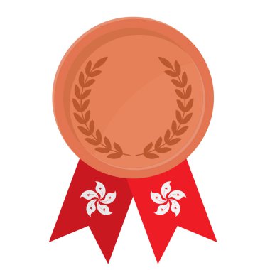 Hong Kong bayrak kurdeleleriyle bronz madalya kazanmanın basit bir gösterimi.