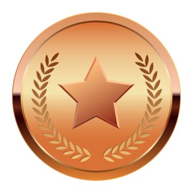 Bronz madalya ve spor ve oyunlar için yıldız. Oyunlar için madalya ya da para