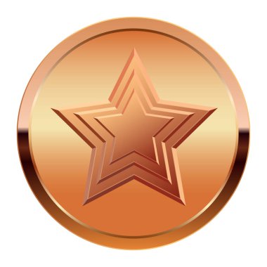 Bronz madalya ve spor ve oyunlar için yıldız. Oyunlar için madalya ya da para