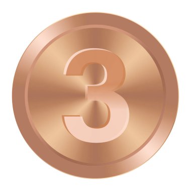 Bronz madalya. Ağ ve oyunlar için yuvarlak madalya