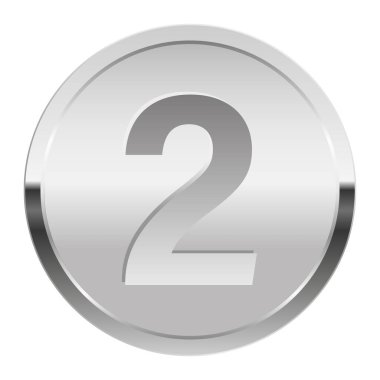 Spor ve oyunlar için gümüş madalya. Oyunlar için madalya ya da para