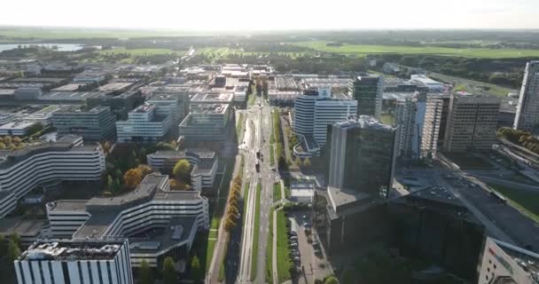 2022年10月21日 阿姆斯特丹 Zuidoost District Amsterdamse Poort Arena Boulevard Johan Cruijff — 图库视频影像