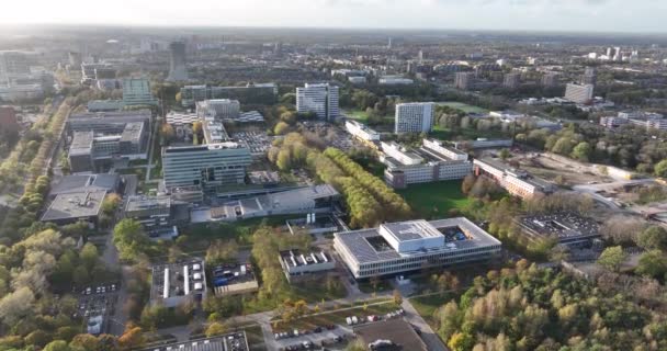 Eindhoven November 2022 Nederländerna Eindhoven University Technology Akademisk Vetenskap Campus — Stockvideo