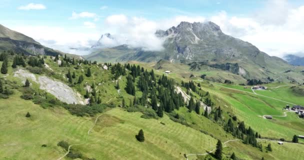 Avusturya Nın Batısındaki Lech Belediyesi Vorarlberg Bludenz Yer Almaktadır Yaz — Stok video